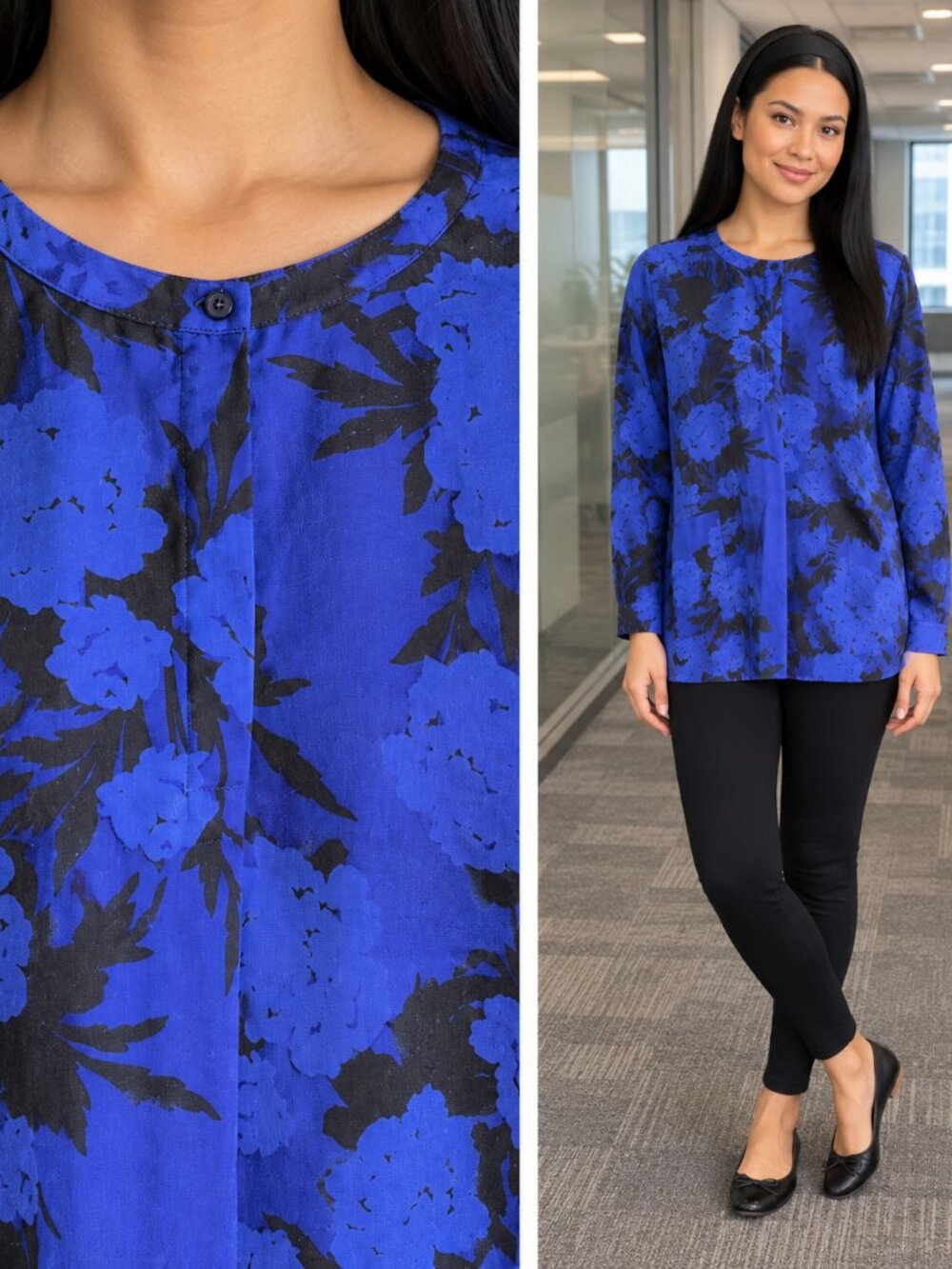 Joe Fresh floral tunic top